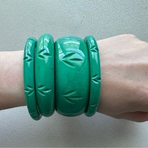 Splendette Malachite bangle set